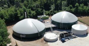 Gas-tight coverages for biogas and biomethane